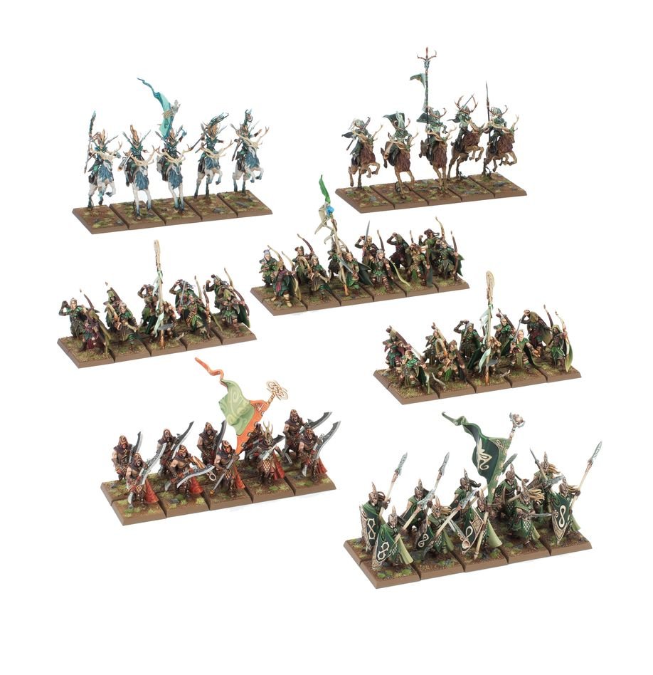 Warhammer The Old World: Wood Elf Realms Battalion - Collector Store LLC