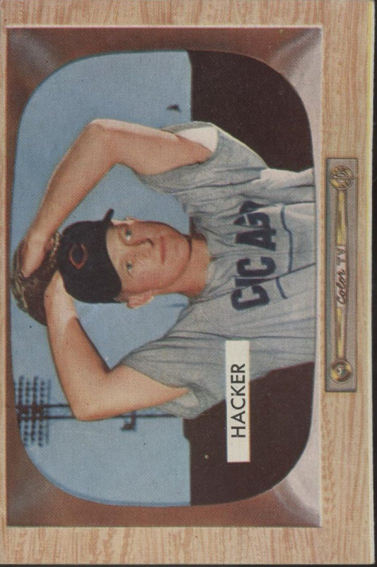 Warren Hacker 1955 Bowman #8 Chicago Cubs EX - Collector Store LLC