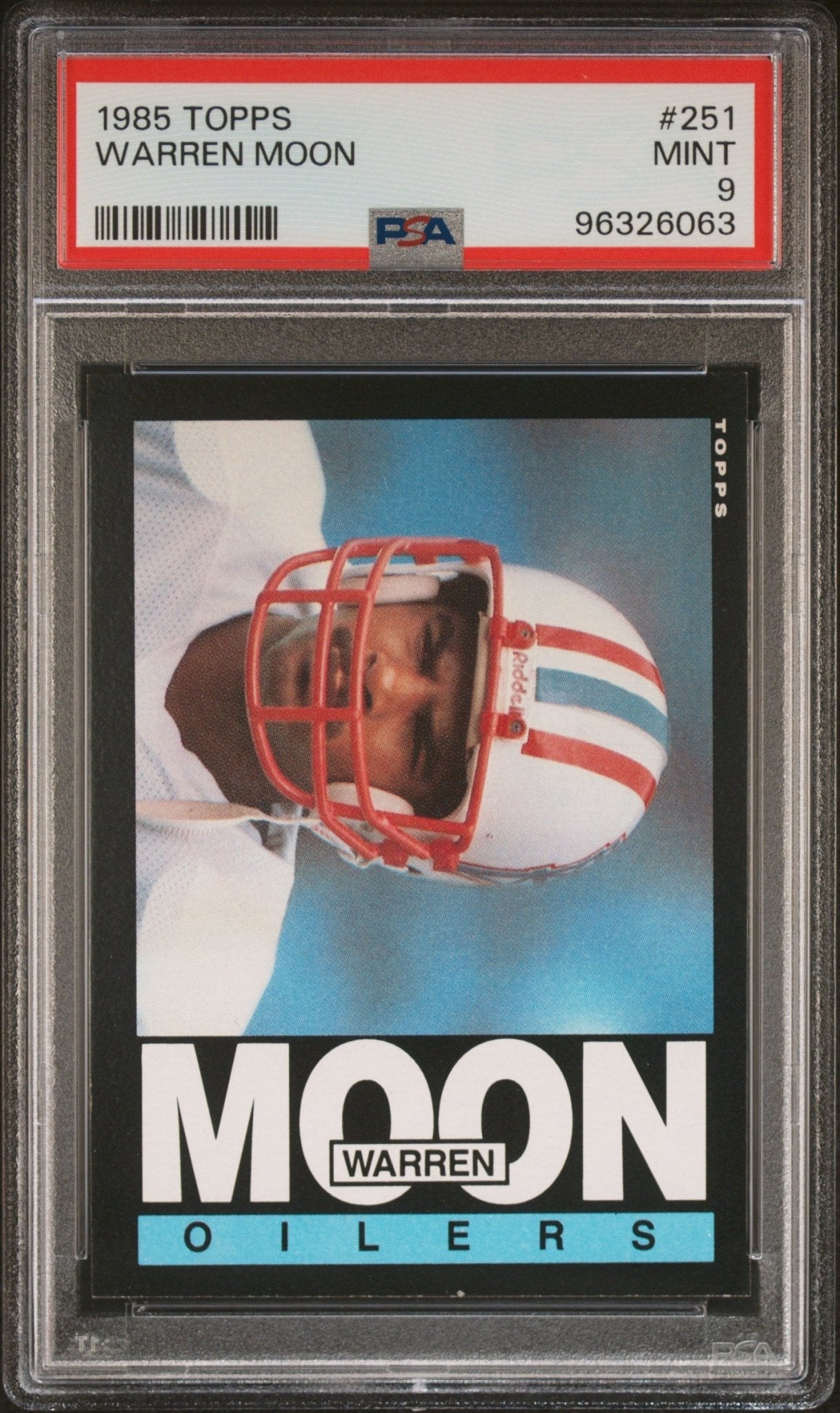 Warren Moon 1985 Topps RC #251 PSA 9 - Collector Store LLC