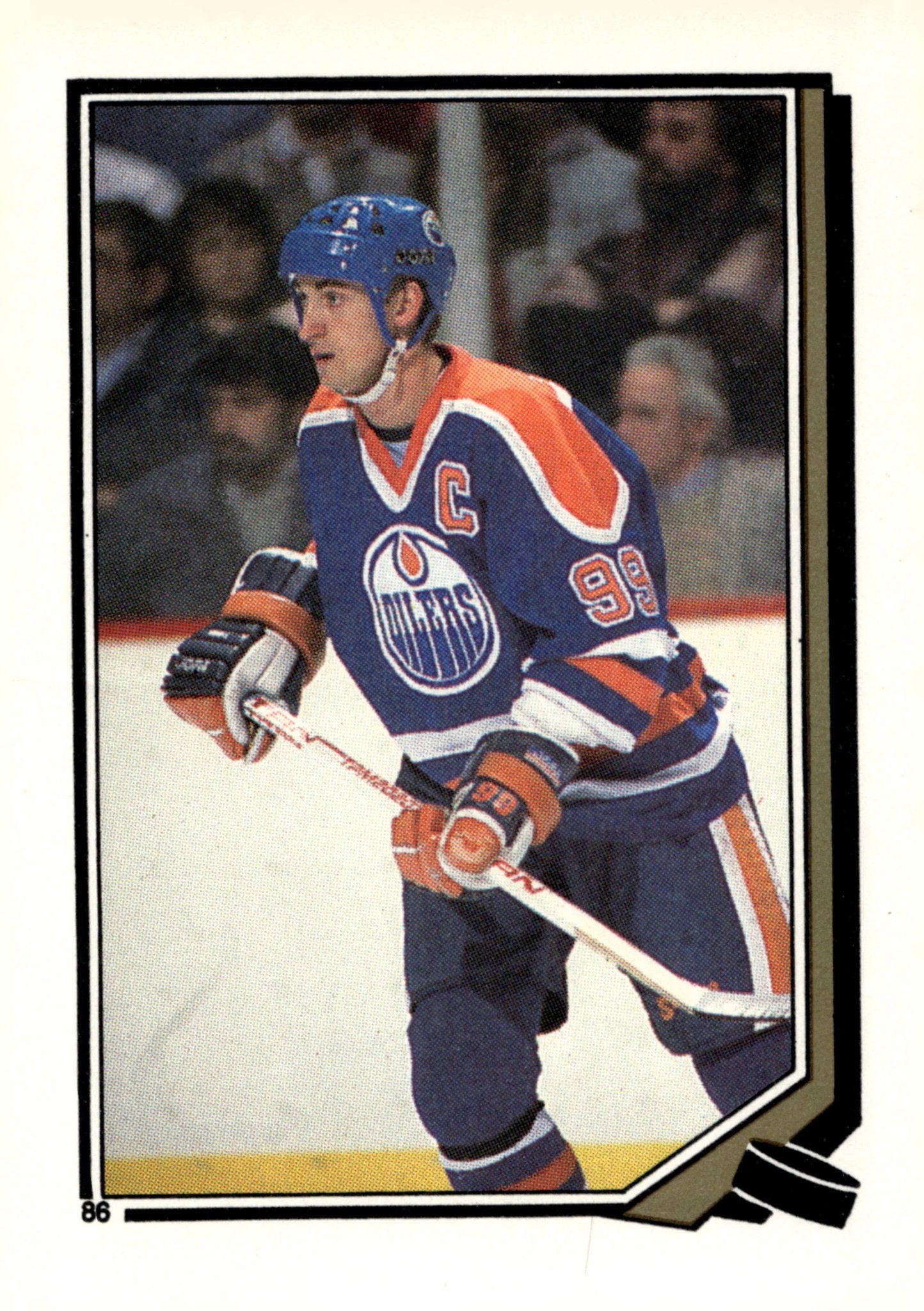 Wayne Gretzky 1987 - 88 O - Pee - Chee Stickers #86 - Collector Store LLC