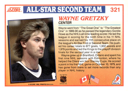 Wayne Gretzky 1990 - 91 Score #321 - Collector Store LLC