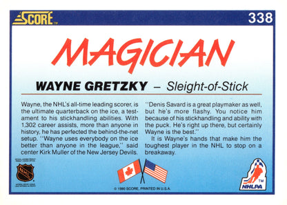 Wayne Gretzky 1990 - 91 Score #338 #2 - Collector Store LLC