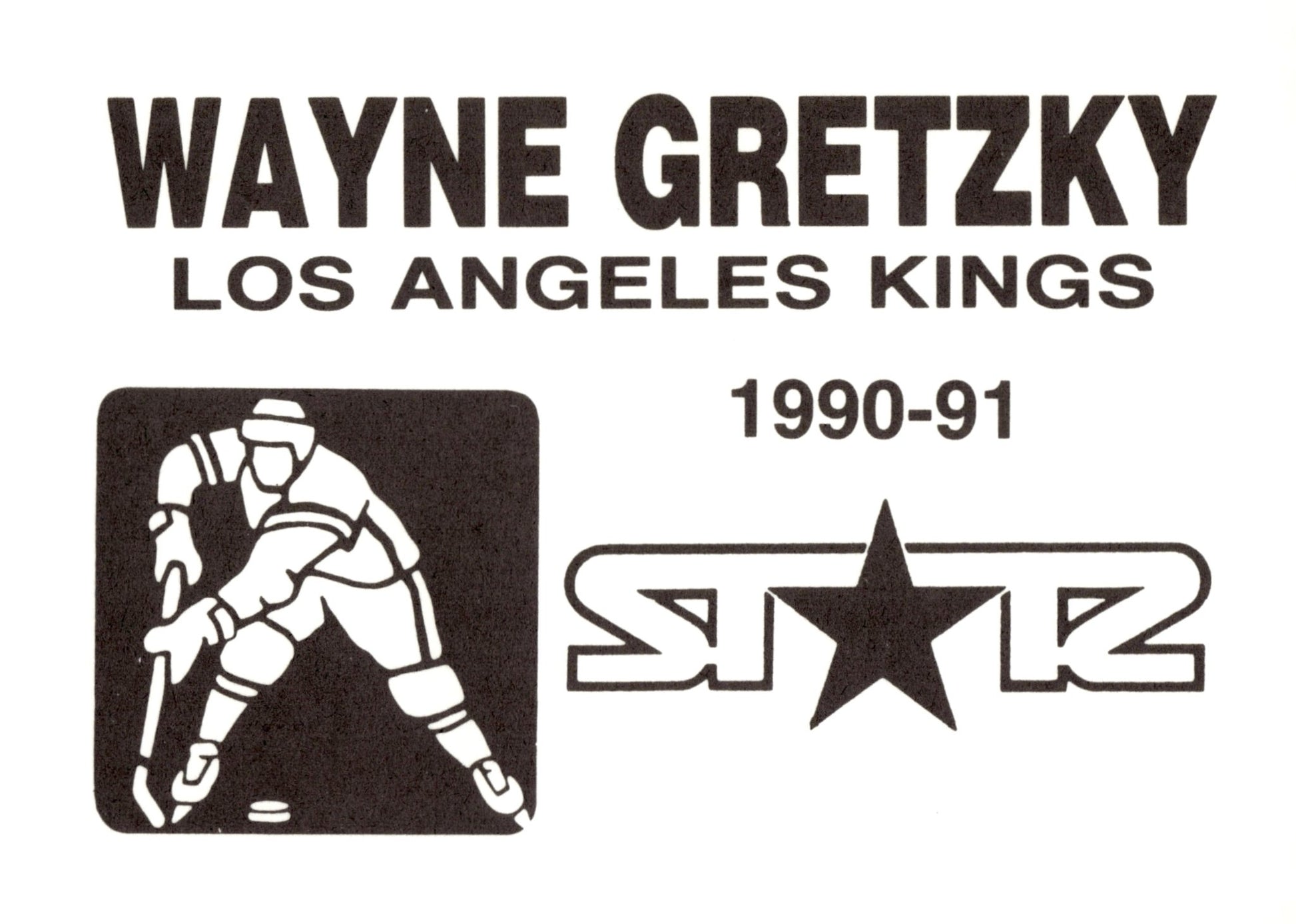 Wayne Gretzky 1990 - 91 Starz Edmonton Oilers - Collector Store LLC