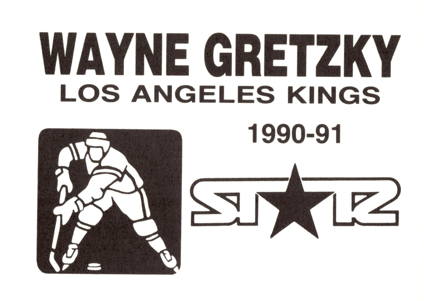 Wayne Gretzky 1990 - 91 Starz LA Kings - Collector Store LLC