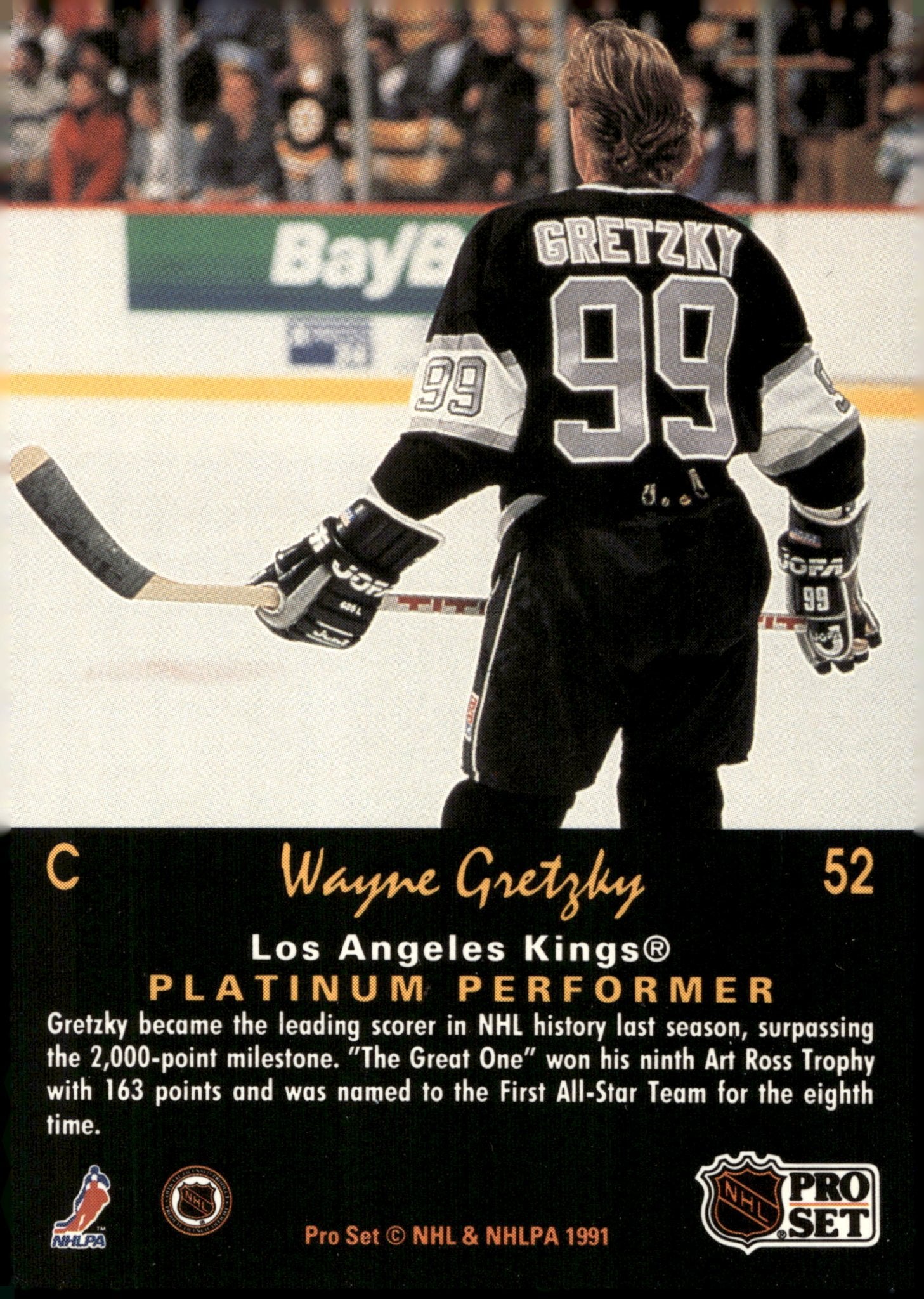 Wayne Gretzky 1991 - 92 Pro Set #52 - Collector Store LLC