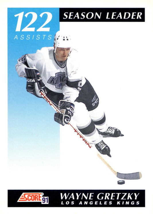 Wayne Gretzky 1991 - 92 Score Season Leader #295 - Collector Store LLC