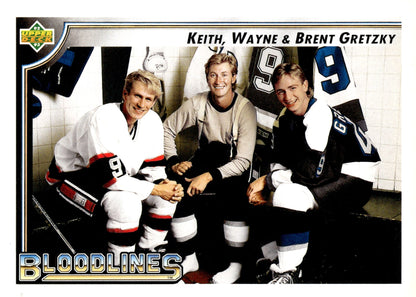 Wayne Gretzky 1992 - 93 Upper Deck Bloodlines #37 #1 - Collector Store LLC