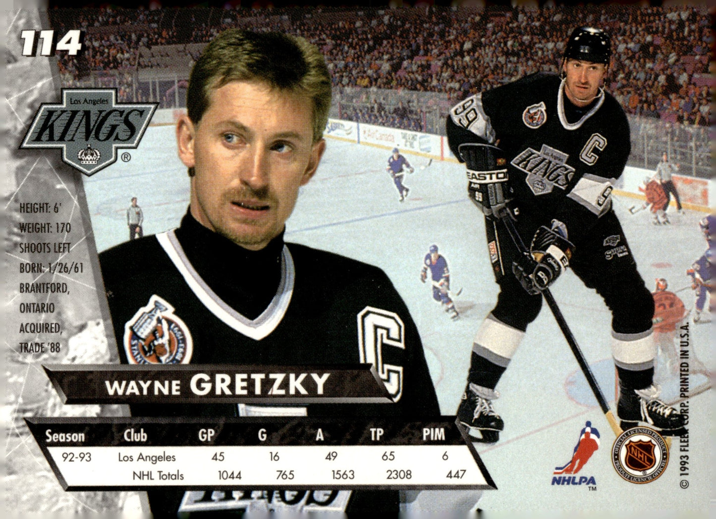 Wayne Gretzky 1993 - 94 Fleer Ultra #114 #1 - Collector Store LLC