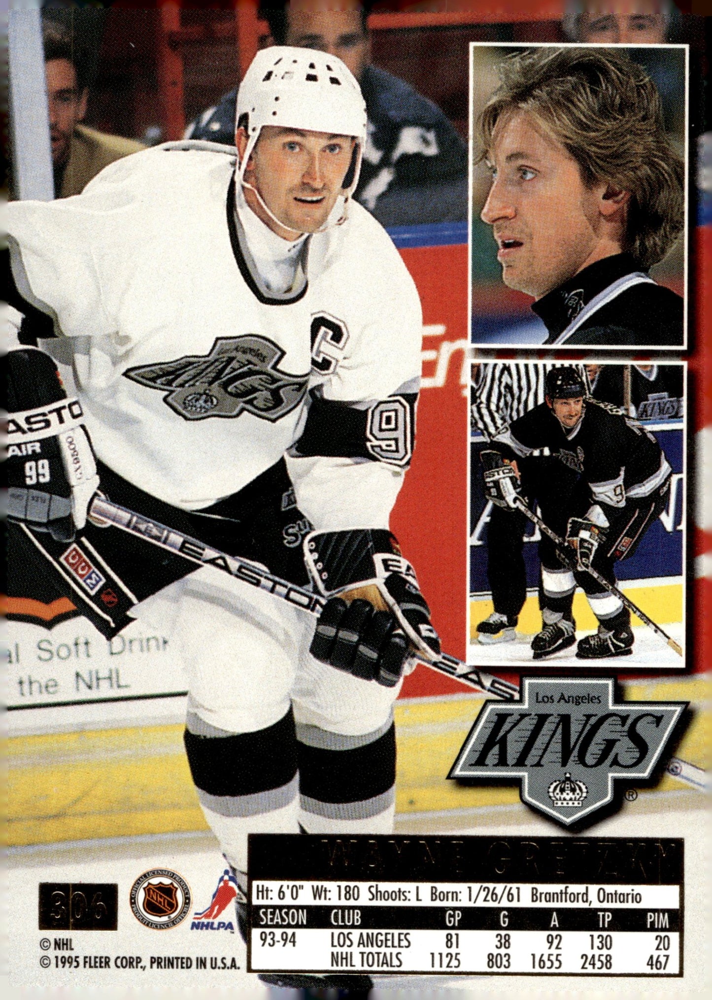 Wayne Gretzky 1994 - 95 Fleer Ultra #306 - Collector Store LLC