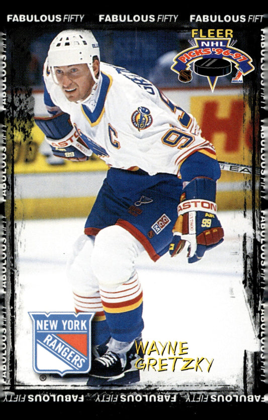 Wayne Gretzky 1996 - 97 Fleer Picks of '96 - 97 Fabulous Fifty #15 - Collector Store LLC