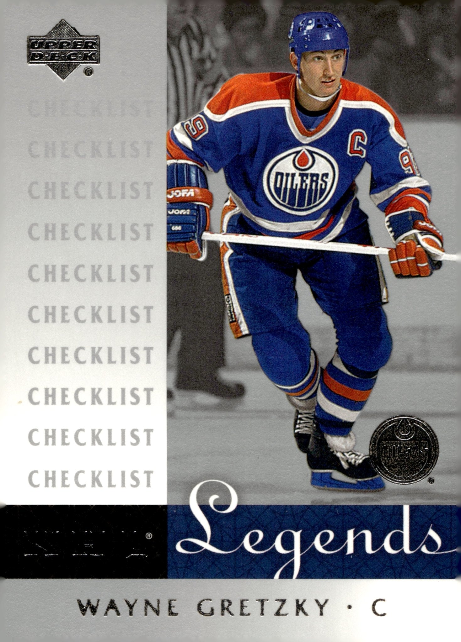 Wayne Gretzky 2001 - 02 Upper Deck NFL Legends Checklist #100 - Collector Store LLC