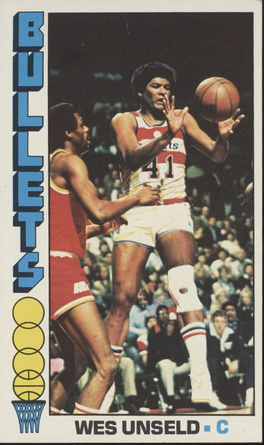 Wes Unseld 1976 - 77 Topps Oversized #5 Washington Bullets - Collector Store LLC