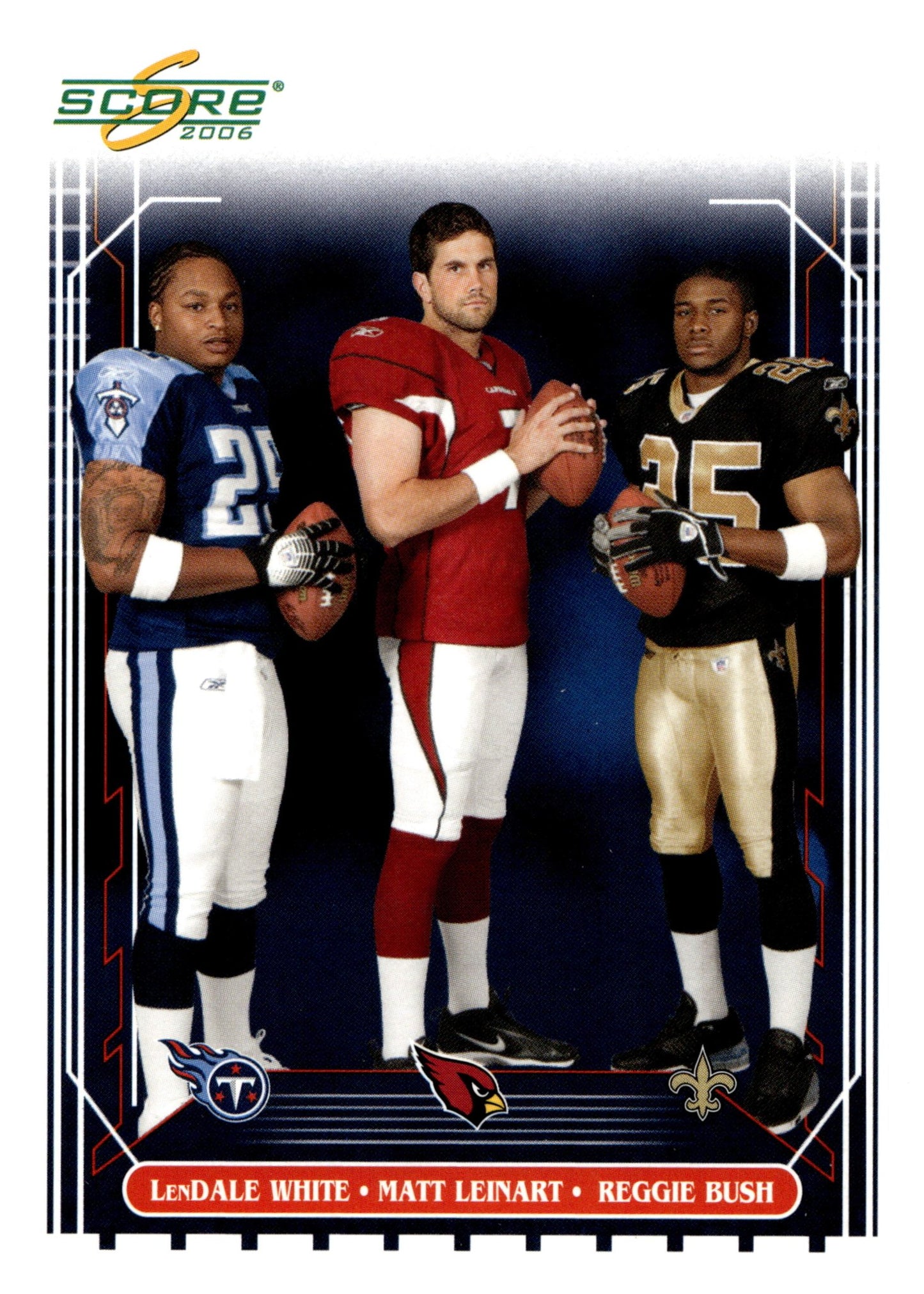 White / Leinart / Bush 2006 Donruss Score #330 - Collector Store LLC