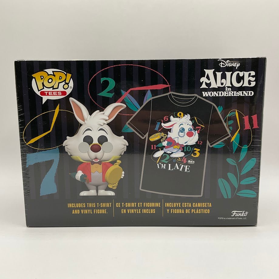 White Rabbit Funko Pop & Tee Alice in Wonderland #1062 Flocked Target Size L - Collector Store LLC