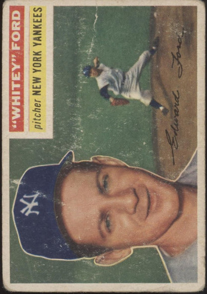 Whitey Ford 1956 Topps #240 New York Yankees GD - Collector Store LLC