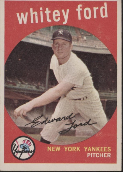 Whitey Ford 1959 Topps #430 New York Yankees EX - Collector Store LLC