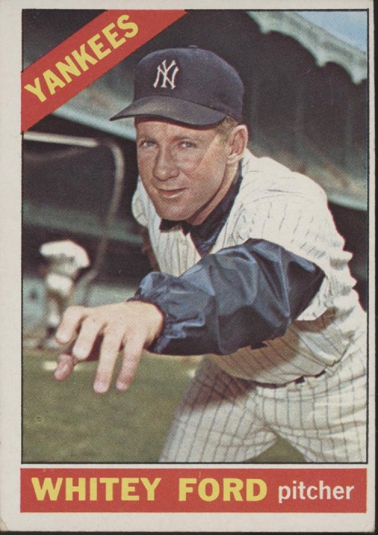 Whitey Ford 1966 Topps #160 New York Yankees VG - Collector Store LLC