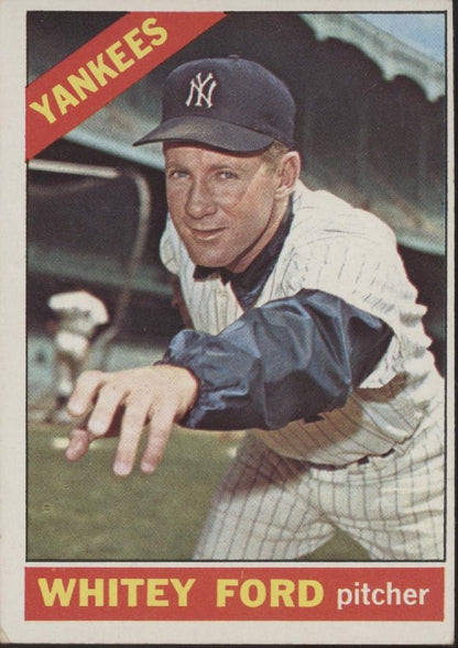 Whitey Ford 1966 Topps #160 New York Yankees VG - Collector Store LLC