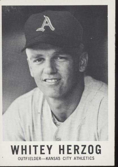 Whitey Herzog 1960 Leaf #71 Kansas City Athletics EX - Collector Store LLC