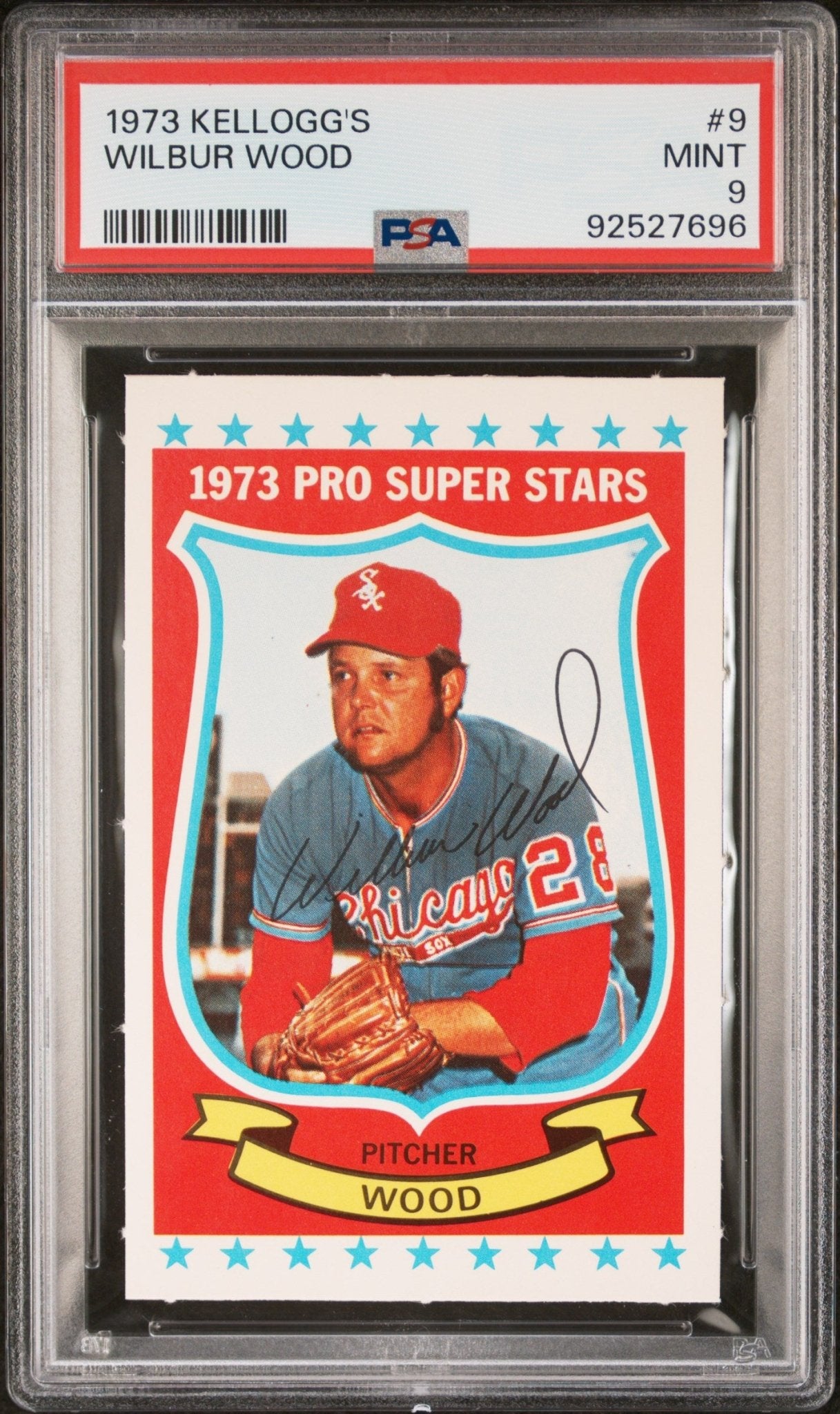 Wilbur Wood 1973 Kellogg's #9 PSA 9 - Collector Store LLC