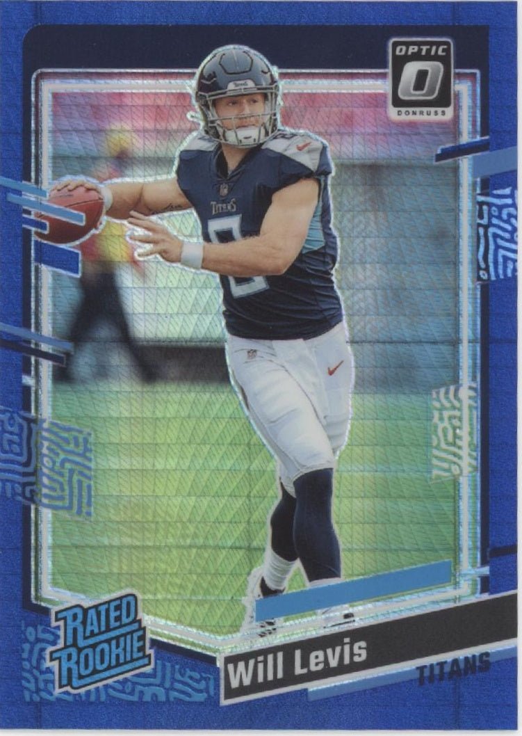 Will Levis 2023 Panini Donruss Optic Rated Rookie Blue Prism Prizm RC #298 - Collector Store LLC