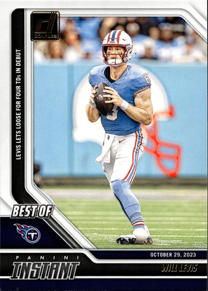 Will Levis 2024 Panini Donruss Best of Instant #3 - Collector Store LLC