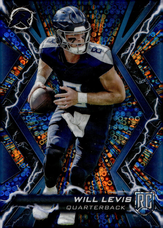 Will Levis 2024 Topps Composite Resurgence Blue & Orange Spark Refractor RC #100 - Collector Store LLC