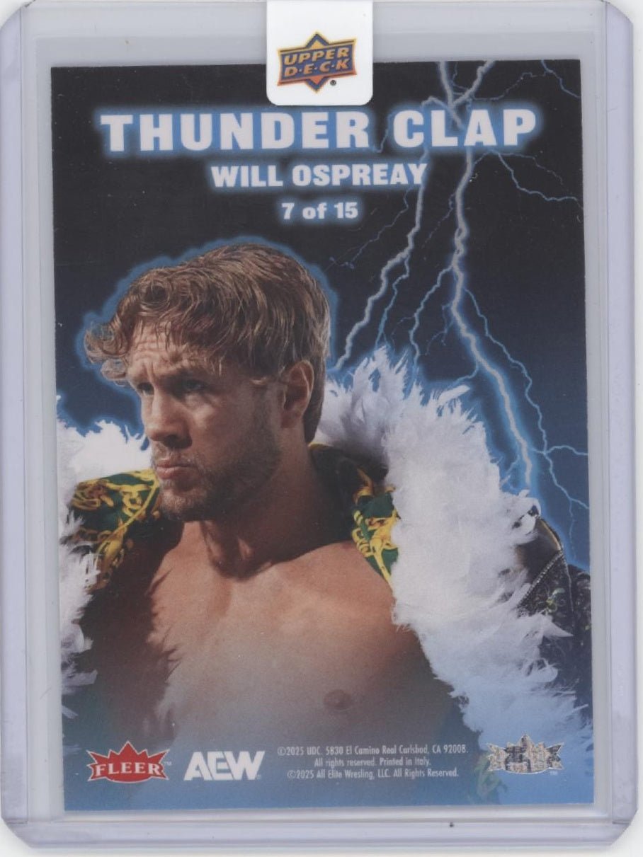 Will Ospreay 2025 Upper Deck Fleer Ultra Thunder Clap #7 - Collector Store LLC