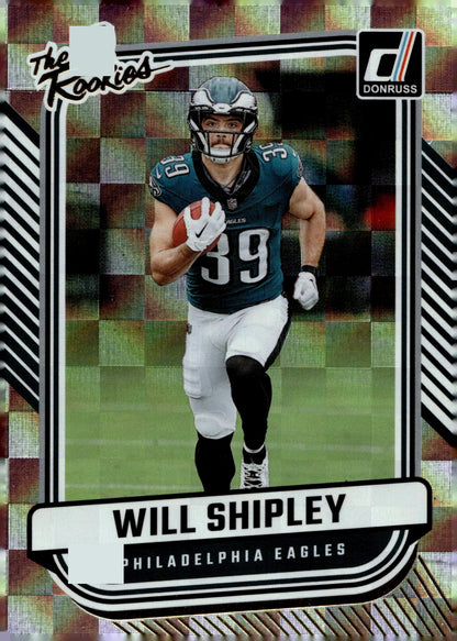 Will Shipley 2024 Panini Donruss The Rookies RC #TR - 26 - Collector Store LLC