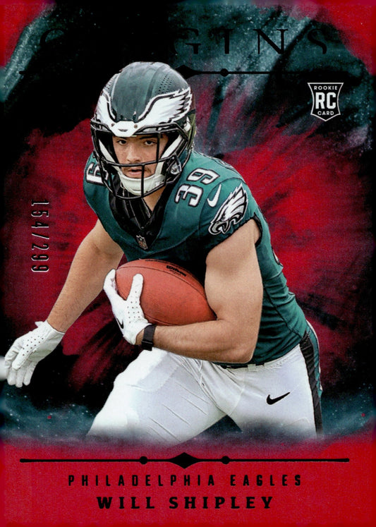 Will Shipley 2024 Panini Origins Red RC 154/299 #126 - Collector Store LLC