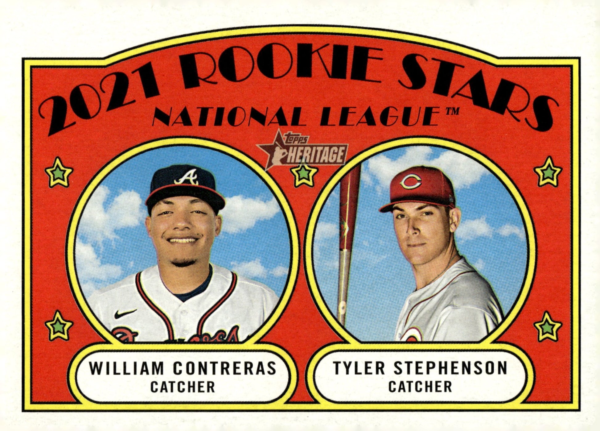 William Conteras / Tyler Stephenson 2021 Topps Heritage Rookie Stars RC #81 #1 - Collector Store LLC