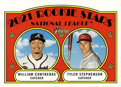 William Conteras / Tyler Stephenson 2021 Topps Heritage Rookie Stars RC #81 #1 - Collector Store LLC