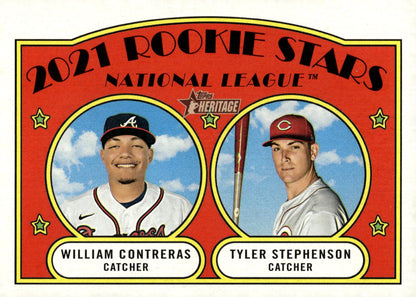 William Conteras / Tyler Stephenson 2021 Topps Heritage Rookie Stars RC #81 #2 - Collector Store LLC