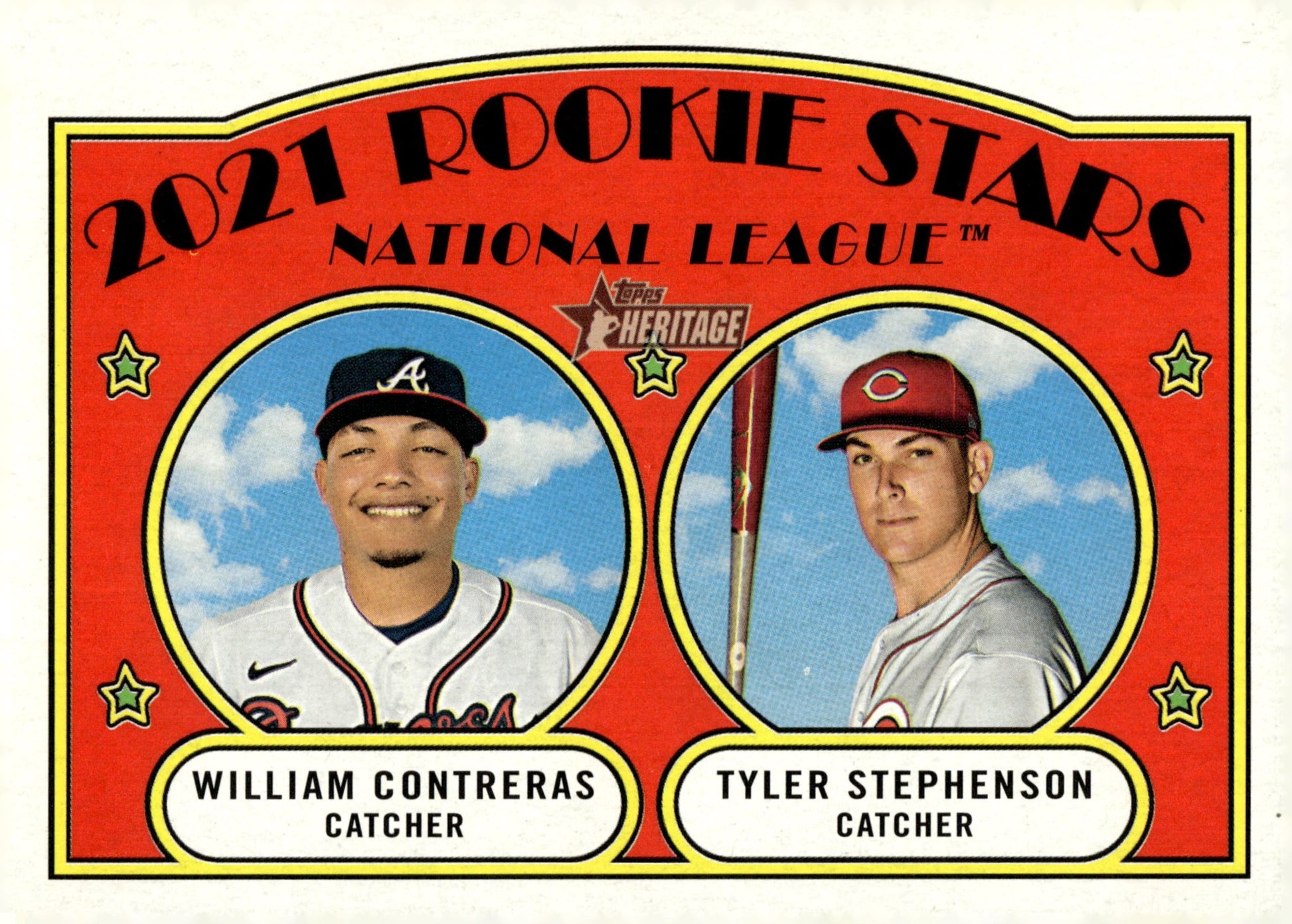 William Conteras / Tyler Stephenson 2021 Topps Heritage Rookie Stars RC #81 #3 - Collector Store LLC