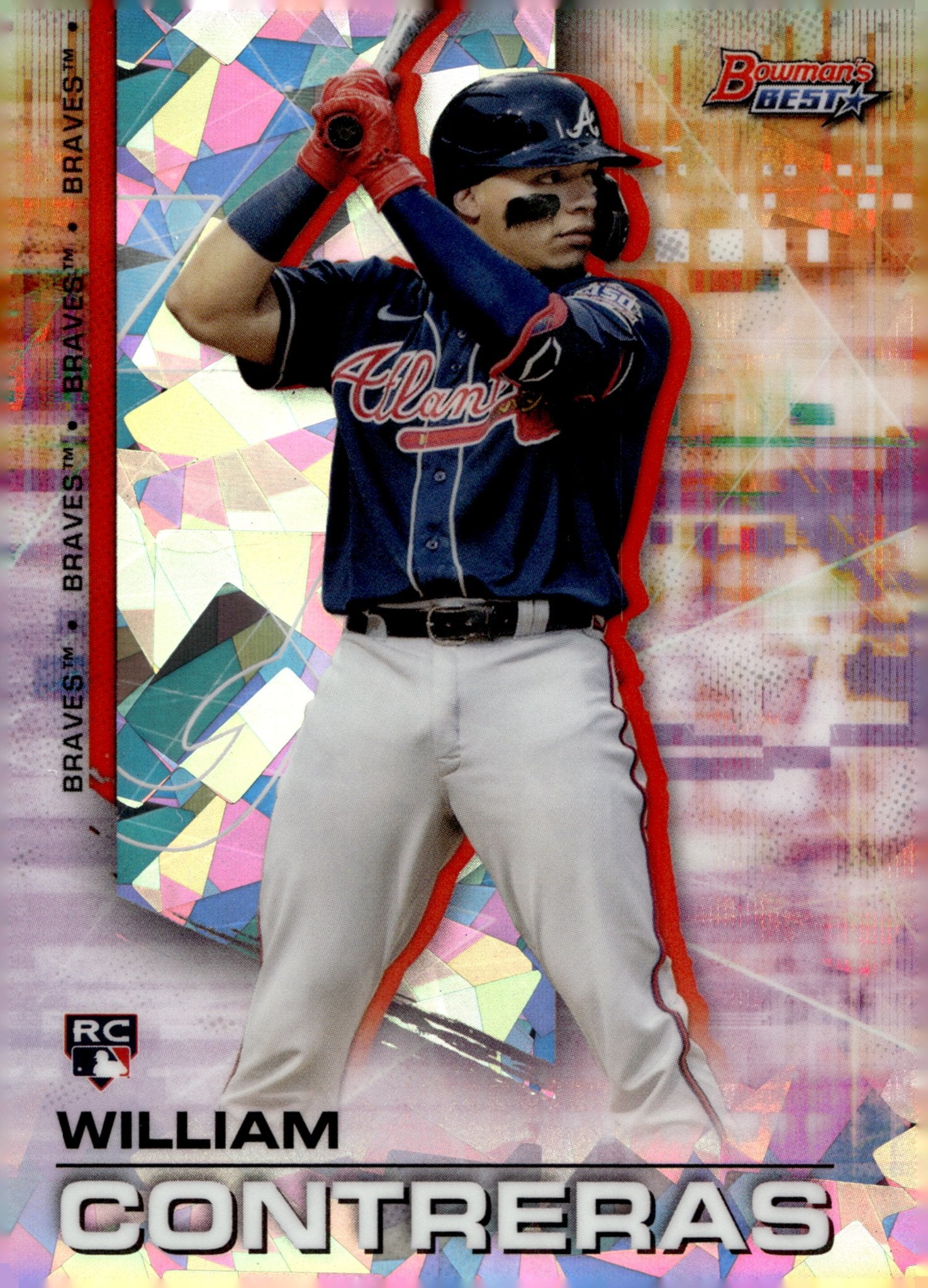 William Contreras 2021 Bowman's Best Ice Refractor #61 - Collector Store LLC