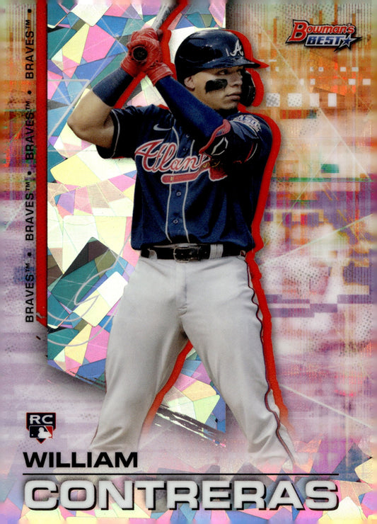 William Contreras 2021 Bowman's Best Ice Refractor #61 - Collector Store LLC