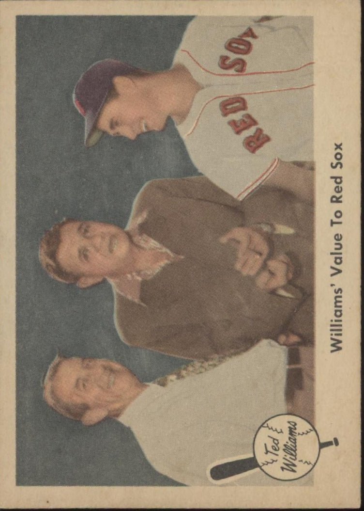 Williams' Value to Red Sox 1959 Fleer Ted Williams 75 Boston Red Sox EX - Collector Store LLC