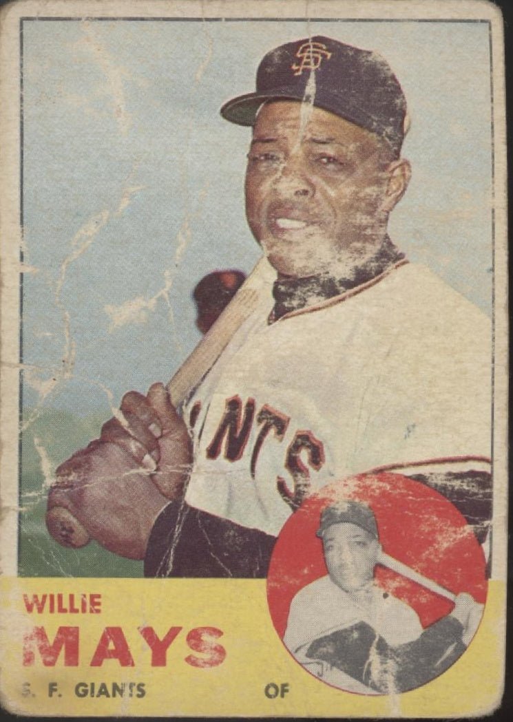 Willie Mays 1963 Topps #300 San Francisco Giants PR - Collector Store LLC