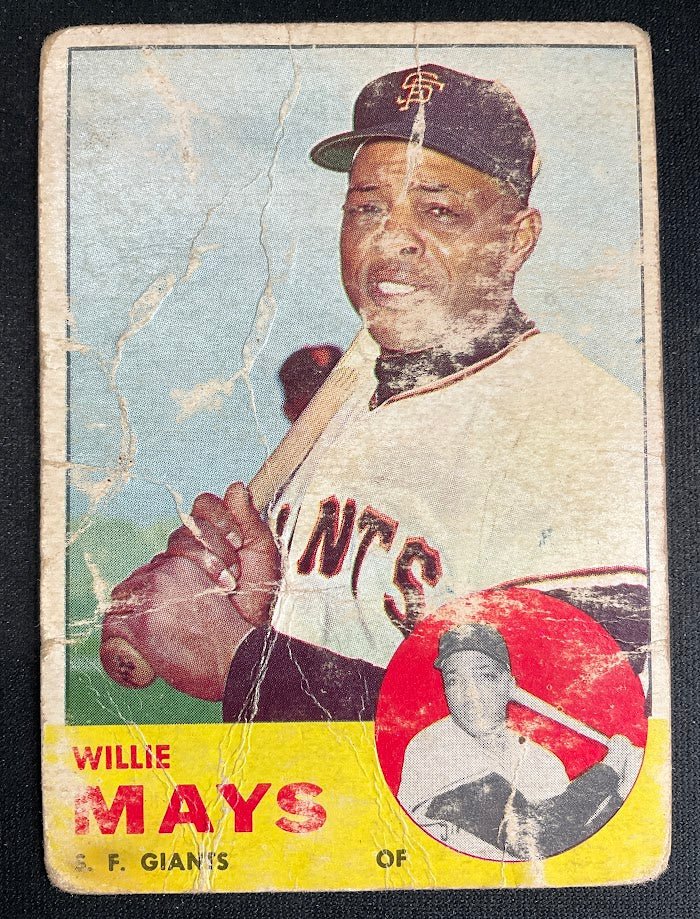 Willie Mays 1963 Topps #300 San Francisco Giants PR - Collector Store LLC