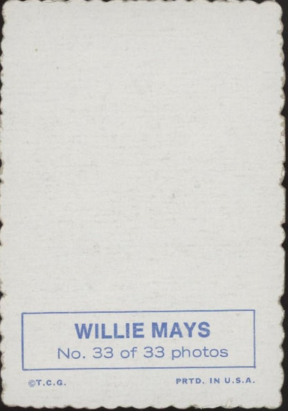 Willie Mays 1969 Topps Deckle Edge #33 San Francisco Giants VG #1 - Collector Store LLC