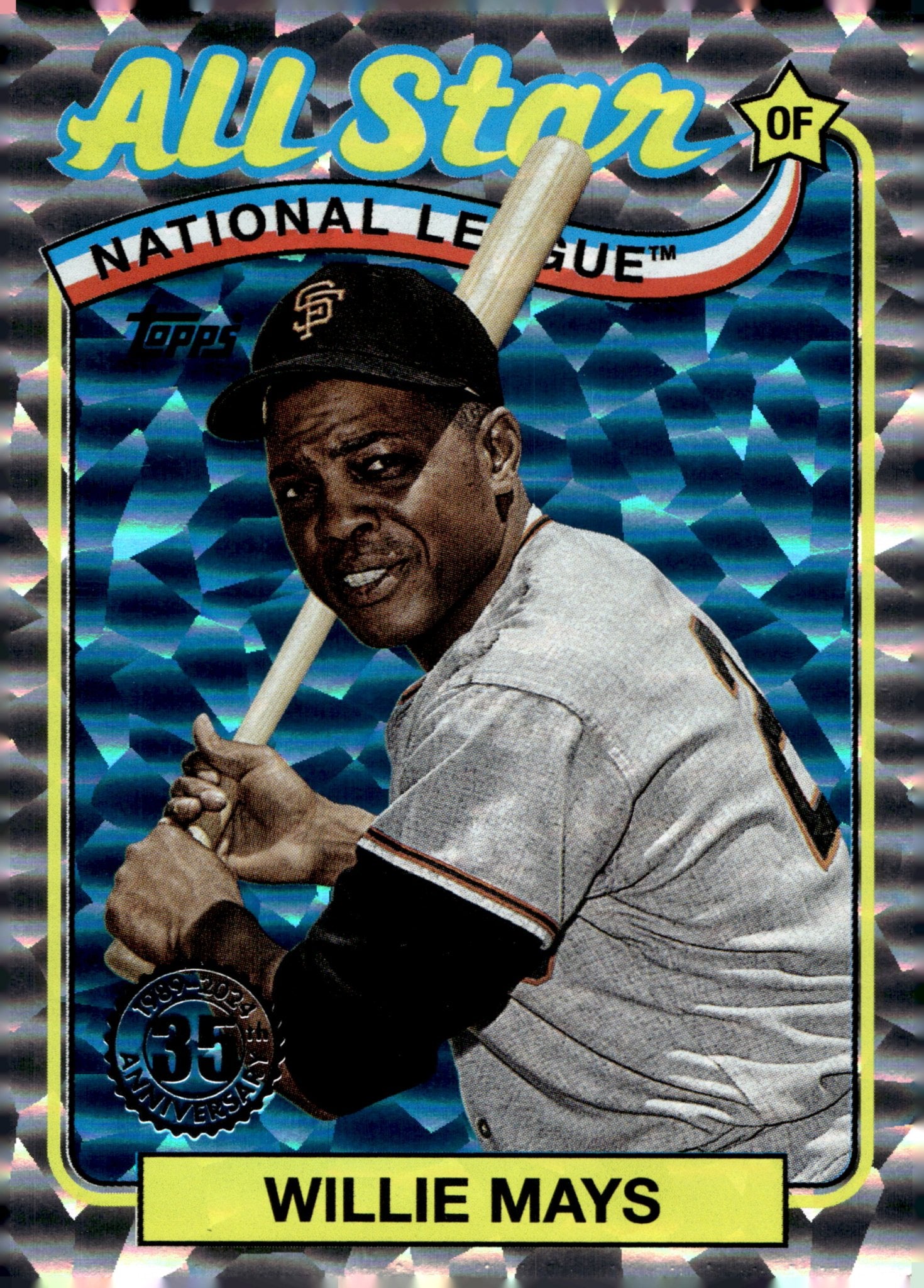 Willie Mays 2024 Topps Series 2 All Star Silver Foilboard #89ASB - 4 - Collector Store LLC