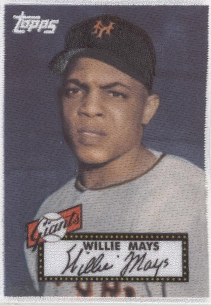 Willie Mays Topps Patch Card New York Giants - Collector Store LLC