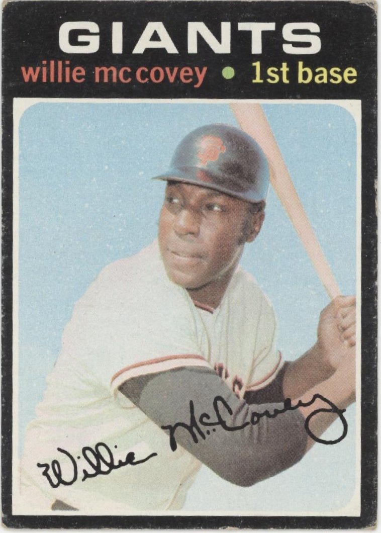 Willie McCovey 1971 Topps #50 San Francisco Giants VG - Collector Store LLC