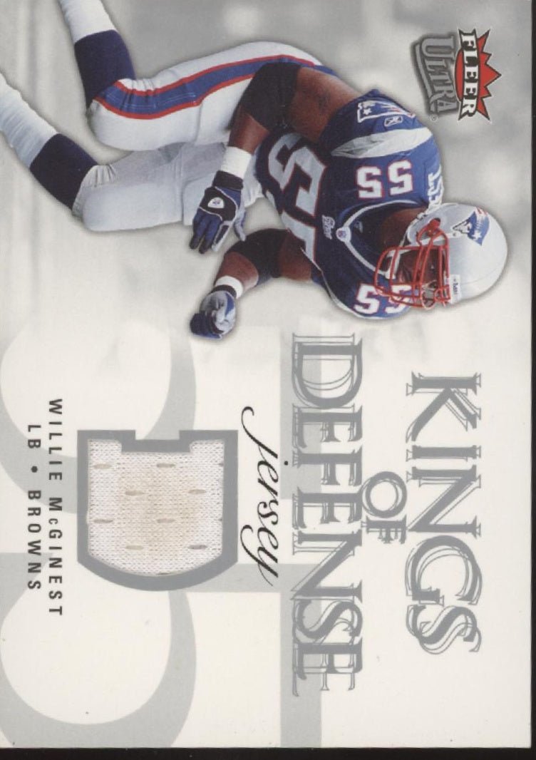 Willie McGinest 2006 Fleer Ultra Kings of Defense Swatch #KD - WM - Collector Store LLC