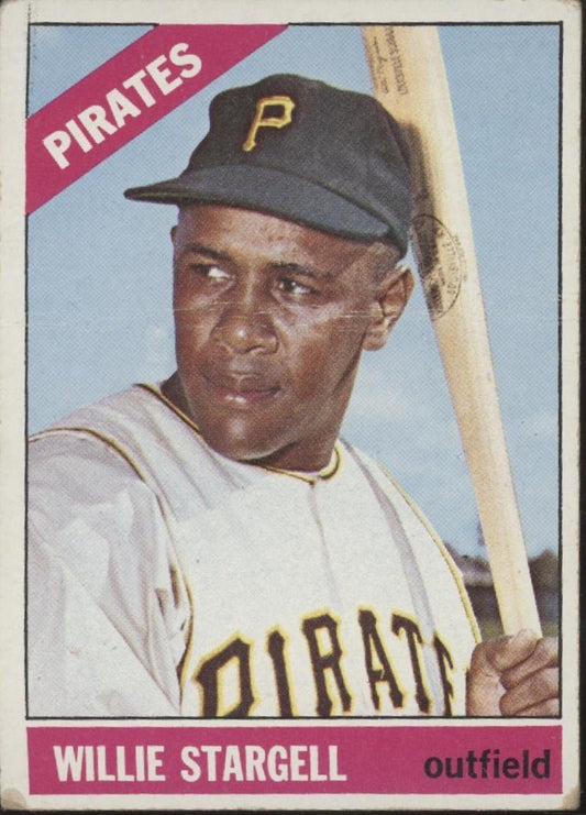 Willie Stargell 1966 Topps #255 Pittsburgh Pirates VG - Collector Store LLC