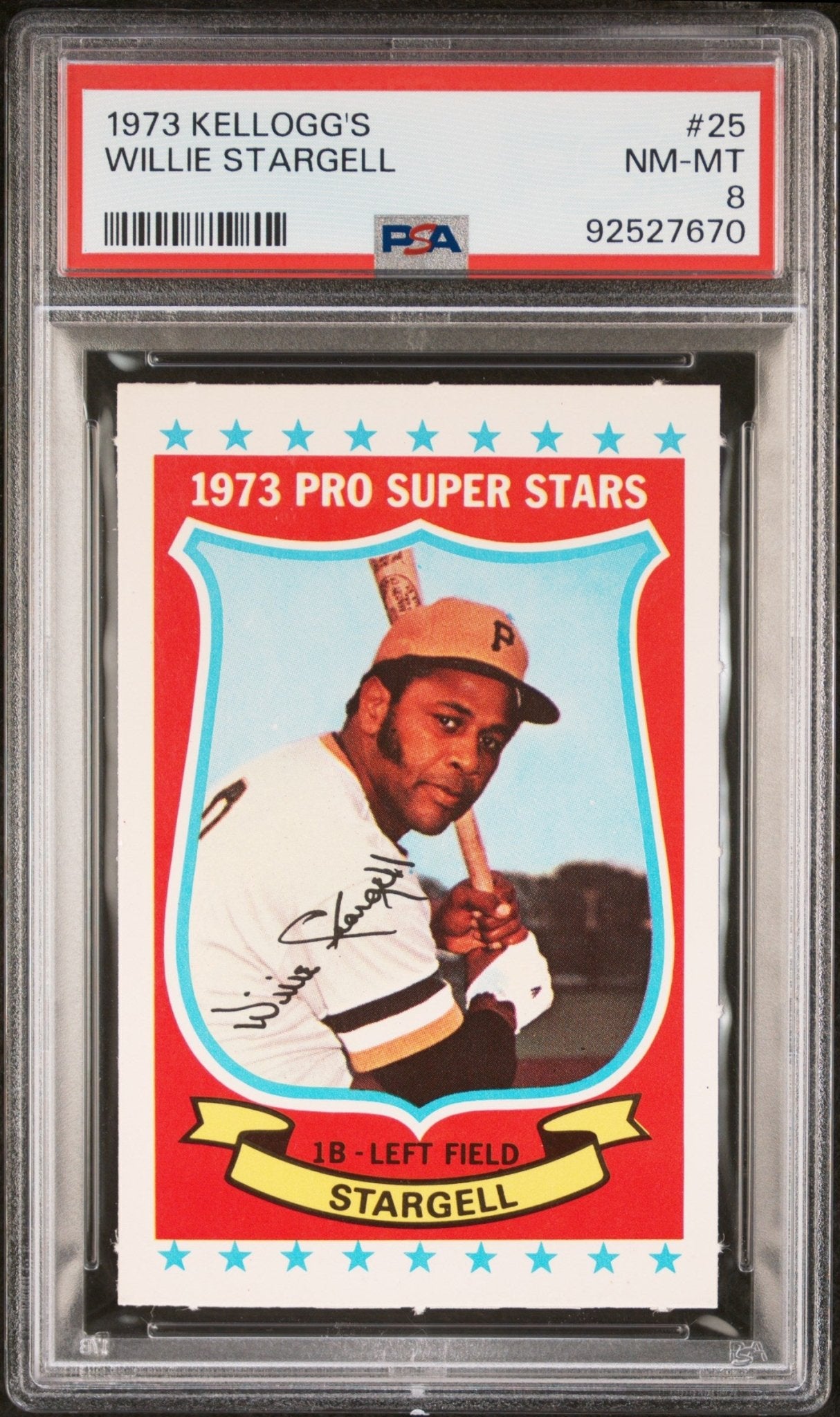 Willie Stargell 1973 Kellogg's #25 PSA 8 - Collector Store LLC