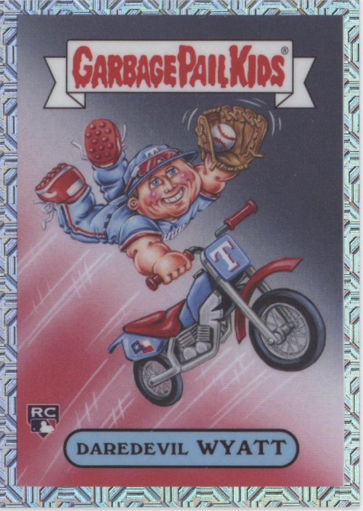 Wyatt Langford 2024 Bowman Chrome Garbage Pail Kids Daredevil Wyatt RC #BPG - 18 - Collector Store LLC