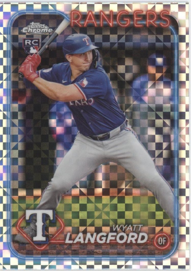 Wyatt Langford 2024 Topps Chrome Xfactor Refractor RC #USC35 - Collector Store LLC