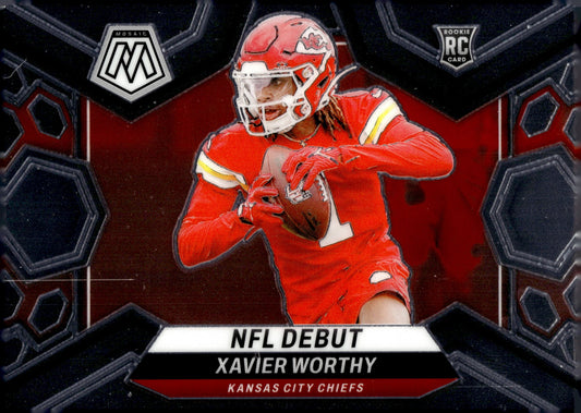 Xavier Worthy 2024 Panini Mosaic NFL Debut RC #285 - Collector Store LLC