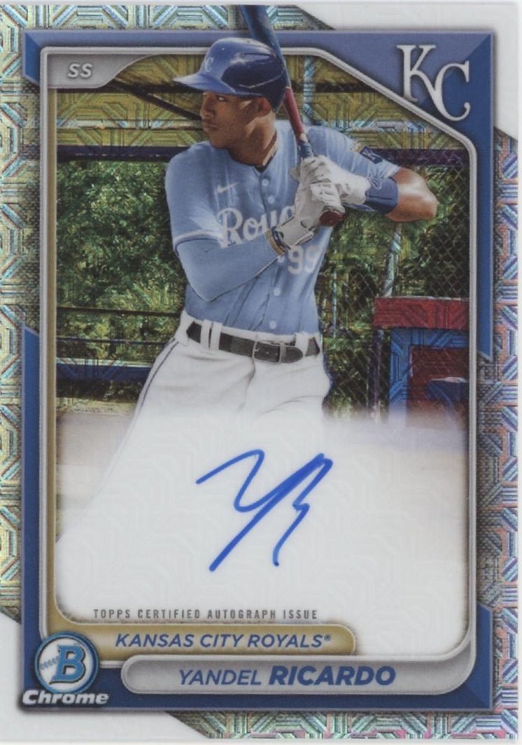 Yandel Ricardo 2024 Bowman Chrome Mojo Refractor Auto #BMA - YRI - Collector Store LLC